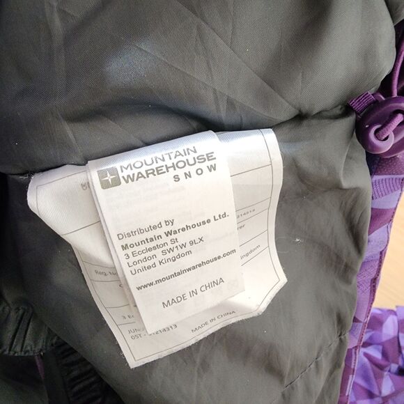 Mountain Warehouse Snow Jacket Womens 14 Winter Ski Coat Geometric Triangle - Picture 4 of 14